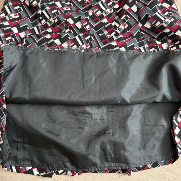 Ann Taylor Petite Geometric Print Pleated Lined Skirt Size‎ 6P - Picture 5 of 6
